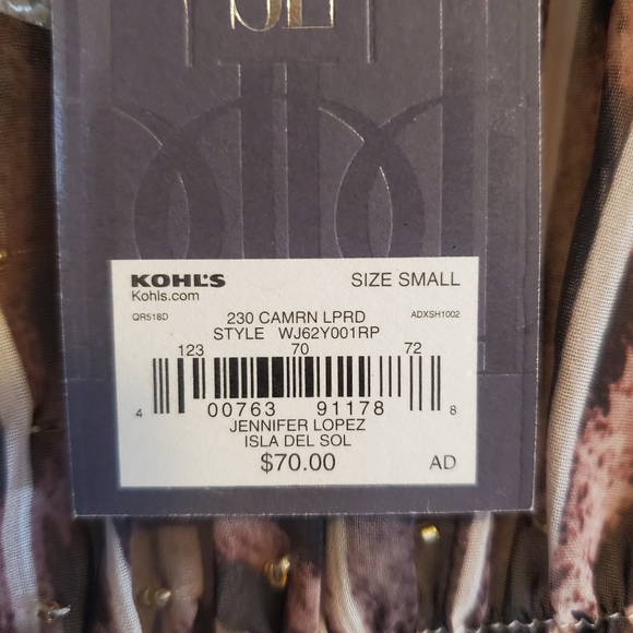 NWT Jennifer Lopez Leopard Kaftan - Picture 6 of 6